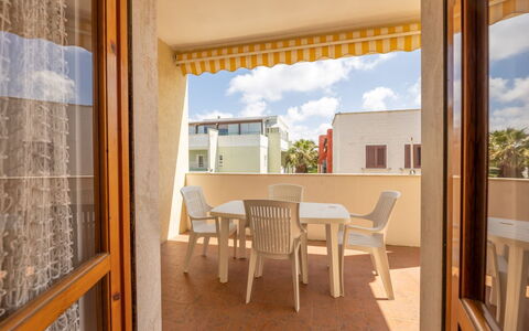 Appartamento Smeraldo, Gallipoli: Lejlighed, Altan, Bejdse, Skygge, Hotel