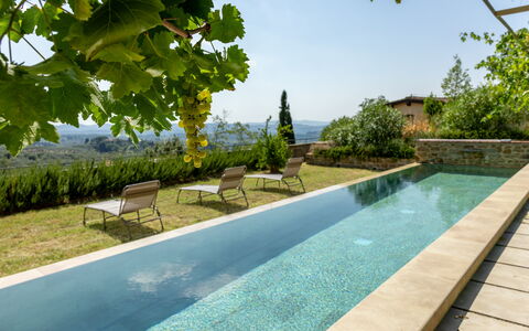 Villa Il Casalino, Florentine Hills with Pool: Svømmepøl, Kompositmateriale, Have, Landscaping, Estate, Water Feature, Eco Hotel, Hacienda, Villa, Flise