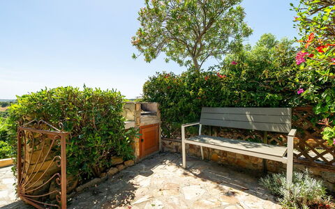 Casetta nel Blu: Busk, Have, Blomsterkrukke, Plantesamfund, Møbel, Forår, Udendørs Møbler, Udendørs Bench, Landscaping