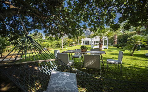 Villa Corallo: Træ, Græs, Busk, Have, Landskab, Land Lot, Lawn, Skygge, Landscaping