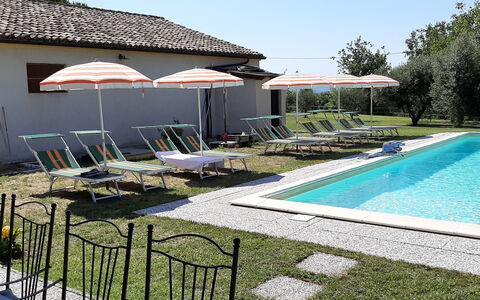Villa Felice, Private Pool and Hills: Svømmepøl, Udendørs Møbler, Møbel, Udvej, Hus, Boligområde, Backyard, Stol, Hacienda, Estate