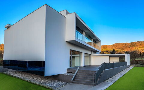 Villa Bilor Luxe: Arkitektur, Hjem, Estate, Altan, Villa, Design, Dagslys, Mansion