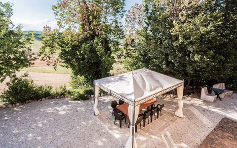 Villa Checco: Skygge, Gazebo, Baldakin, Pavilion, Udendørs Struktur, Have, Udendørs Møbler, Stol, Pergola, Landscaping