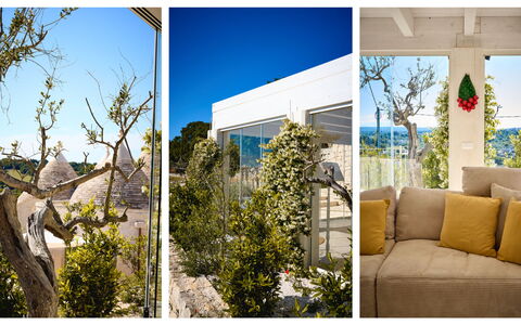 Trullo Emmebi Vista Valle D'Itria: Busk, Forår, Blomsterkrukke, Have, Landscaping, Skygge, Stueplante, Eco Hotel, Villa