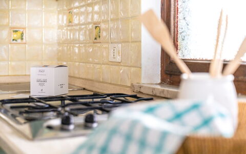 Veranda sul Conero: Køkken, Køkken Apparat, Komfur, Flise, Countertop, Komfur, Gaskomfur, Større Bandage, Cooktop, Husholdningsapparat