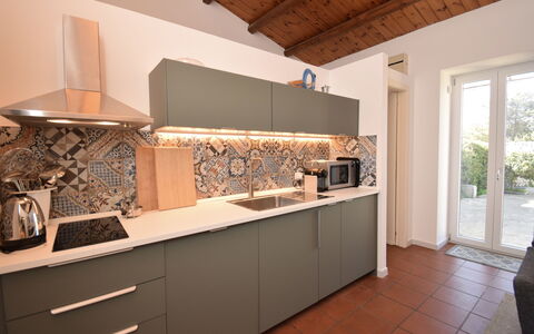 Villa Il Carato, Private Pool, Modica: Køkken, Countertop, Køkken Apparat, Indretning, Større Bandage, Gulvbelægning, Cabinetry, Komfur, Etage, Møbel