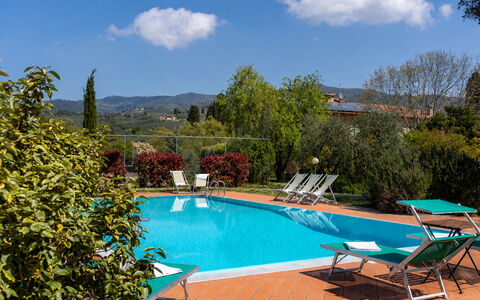 Il Leccio, Vinci, Private Pool and Tennis: Svømmepøl, Udvej, Eco Hotel, Hacienda, Udendørs Møbler, Liggestol, Villa, Hotel, Ferieby, Thermae