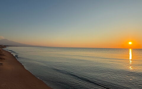 Casa Amare: Himmel, Horisont, Vand, Vandressourcer, Krop Af Vand, Strand, Afterglow, Solnedgang, Sol, Skumring
