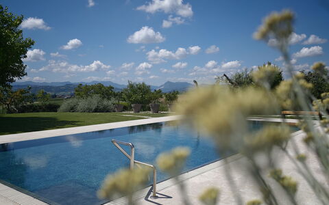 Villa Mulberry Garden - Esclusiva con Piscina Priv: Blå, Svømmepøl, Afspejling, Reflekterende Pool, Udendørs Møbler, Skygge