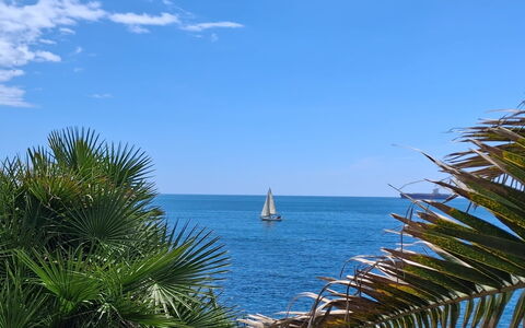 Oasis Villa Sanremo: Blå, Daytime, Krop Af Vand, Hav, Horisont, Vandfartøjer, Coastal Og Oceaniske Landskabsformer, Ocean, Båd, Strand