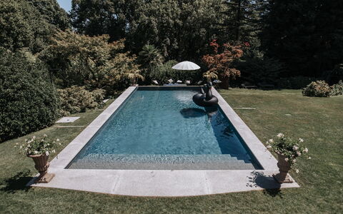 Flor Grand Lake Villa: Svømmepøl, Fritid, Fritid, Water Feature, Have, Ferie, Udvej, Reflekterende Pool, Backyard