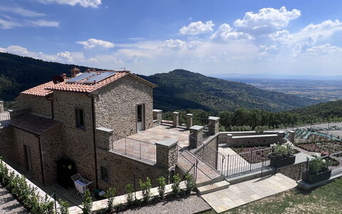 Villa Maddalena alla Guglielmesca: Væg, Estate, Stenmur, Landsby, Bjerglandsby, Altan, Villa, Cobblestone, Flise