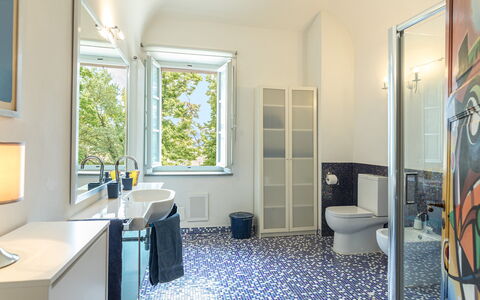 Antica Villa Merelli 12: Gulvbelægning, Indretning, Etage, Sanitærarmatur, Badeværelse, Vvs, Loft, Værelse, Lejlighed, Flise