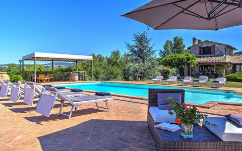 Casal del Salice 10: Blå, Estate, Udvej, Svømmepøl, Hacienda, Eco Hotel, Villa, Stuehus, Landscaping, Hotel
