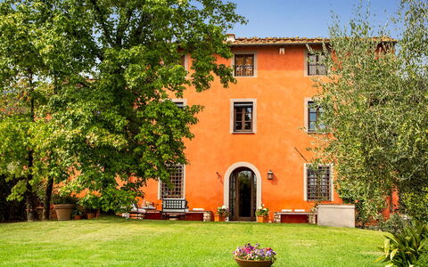 Villa Il Colle di Moriano 8: Hjem, Estate, Have, Lawn, Villa, Backyard, Hacienda, Gård, Stuehus, Gårdsplads