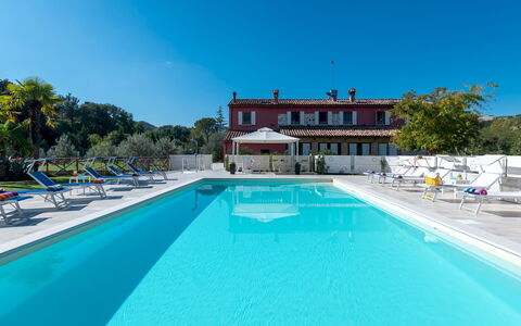 Cascina Marianna 12+4: Svømmepøl, Udvej, Estate, Udendørs Møbler, Ferieby, Villa, Hotel, Hacienda, Thermae, Eco Hotel