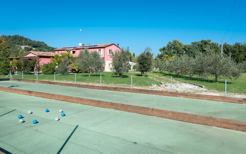 Cascina Marianna 12+4: Tennisbane, Land Lot, Net, Ketsjer Sport, Tennis, Have, Lawn, Landscaping
