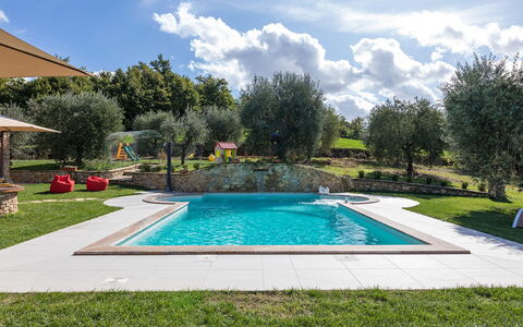 La Villetta di Dante 6: Svømmepøl, Have, Udvej, Water Feature, Estate, Backyard, Landscaping, Hacienda, Eco Hotel, Fritid