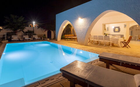 Villa del Lentisco 8+2: Svømmepøl, Møbel, Udvej, Skygge, Hotel, Villa, Hacienda, Eco Hotel, Stol