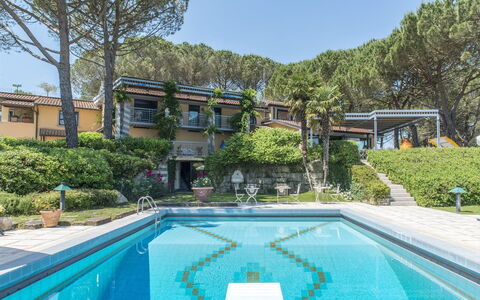 Il Vignale 18+2: Svømmepøl, Udvej, Eco Hotel, Estate, Have, Skygge, Hacienda, Hotel, Landscaping, Villa