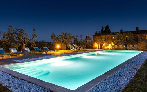 Villa Monnalisa 12: Svømmepøl, Blå, Udvej, Kompositmateriale, Estate, Thermae, Eco Hotel, Hacienda, Villa, Stuehus