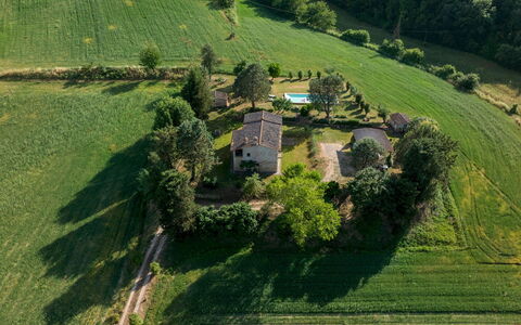 Podere Madonna di Mezzo 6: Træ, Græs, Hus, Almindeligt, Landdistrikt, Landskab, Græs-, Land Lot, Sommerhus