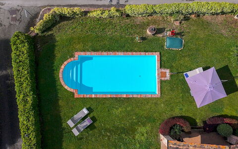 San Rocco 4: Blå, Svømmepøl, Udvej, Fritid, Have, Lawn, Hacienda, Estate, Backyard, Landscaping