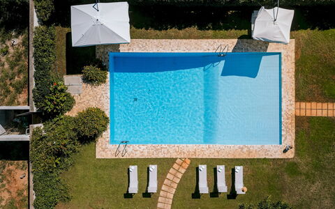 Villa Demal 8+2: Svømmepøl, Blå, Udvej, Kompositmateriale, Fritid, Udendørs Møbler, Skygge, Eco Hotel, Thermae, Water Feature