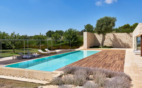 Villa Majoli 9: Svømmepøl, Have, Udvej, Udendørs Møbler, Design, Eco Hotel, Landscaping, Villa, Flise, Water Feature