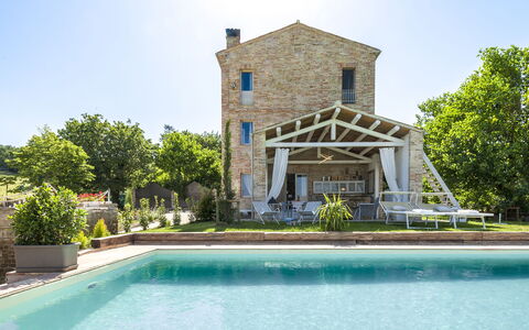 Casa Pilar 4+1: Svømmepøl, Sommerhus, Estate, Stuehus, Villa, Mansion, Eco Hotel, Hacienda, Udvej, Veranda