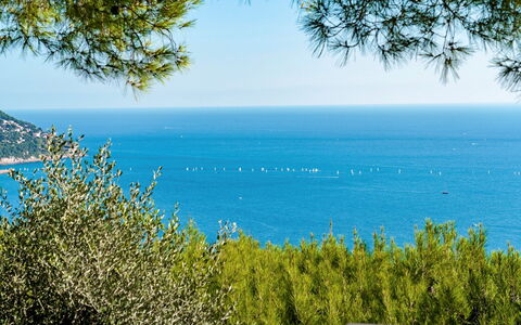Villa nel Blu 8: Blå, Vand, Grøn, Blad, Vegetationen, Hav, Horisont, Coastal Og Oceaniske Landskabsformer, Ocean, Kyst