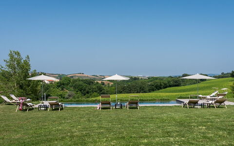 La Casa nei Vigneti 10: Græs-, Landskab, Almindeligt, Land Lot, Eng, Lawn, Udendørs Møbler, Have, Pasture