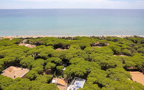 La Villa in Pineta 10: Landskab, Coastal Og Oceaniske Landskabsformer, Fugleperspektiv, Kyst, Hav, Ocean, Luftfotografering, Bugt, Strand