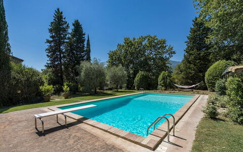 Casale le Querce di Cetona 8: Svømmepøl, Blå, Udvej, Skygge, Fritid, Water Feature, Eco Hotel, Thermae, Have, Estate