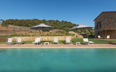 Casale Grottini 8: Svømmepøl, Estate, Stuehus, Eco Hotel, Villa, Udvej, Farm