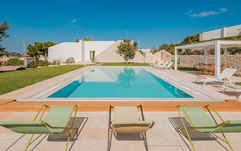Villa Bellina 6: Svømmepøl, Udvej, Design, Skygge, Eco Hotel, Hotel, Flise, Villa