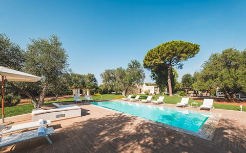 Trulli Biancapetra 8+2: Landskab, Have, Estate, Lawn, Hacienda, Landscaping, Svømmepøl, Udvej, Parkere, Mansion