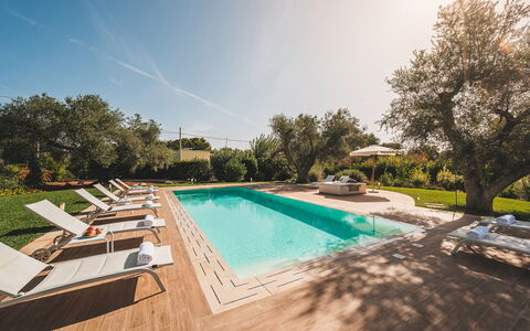 Trulli Biancapetra 8+2: Svømmepøl, Udvej, Estate, Udendørs Møbler, Eco Hotel, Hacienda, Have, Landscaping, Liggestol, Villa