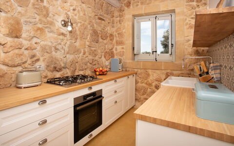 Palmento San Lorenzo 6: Køkken, Gulvbelægning, Countertop, Køkken Apparat, Større Bandage, Indretning, Cabinetry, Møbel, Etage, Husholdningsapparat