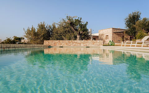 Opuntia Trulli e Lamie 10: Svømmepøl, Estate, Water Feature, Udvej, Hacienda, Villa, Reflekterende Pool, Eco Hotel