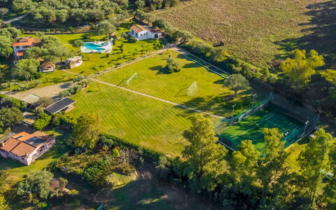 Villa Typha 10: Træ, Landskab, Almindeligt, Fugleperspektiv, Boligområde, Land Lot, Luftfotografering, Estate, Lawn, Mark