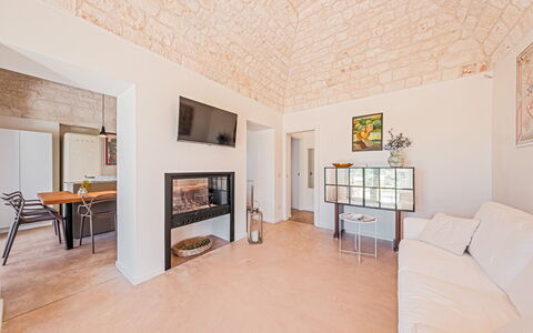 Borgo Dell'Agrumeto 8: Væg, Gulvbelægning, Indretning, Etage, Møbel, Loft, Værelse, Lejlighed, Stue, Couch