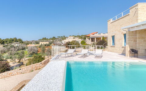 Villa Porta Azzurra 6+2: Blå, Svømmepøl, Estate, Villa, Udvej