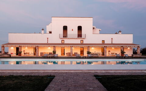 Masseria Samali 14+4: Skumring, Svømmepøl, Villa, Aften, Hacienda, Hotel, Udvej