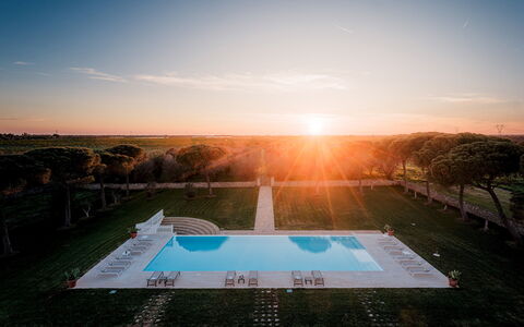 Masseria Samali 14+4: Fritid, Skumring, Svømmepøl, Aften, Parkere, Symmetry, Solopgang, Solnedgang, Walkway