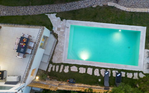 Villa la Maddalena 6+2: Svømmepøl, Udvej, Fritid, Thermae, Udendørs Møbler, Eco Hotel, Water Feature, Hotel, Liggestol, Ferieby