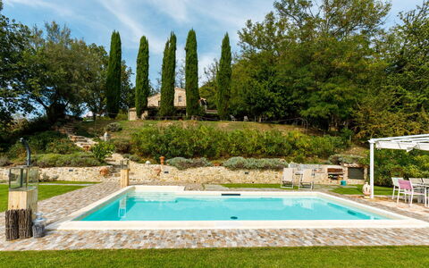 Casalina 8: Svømmepøl, Have, Udvej, Fritid, Udendørs Møbler, Estate, Backyard, Landscaping, Hacienda, Villa
