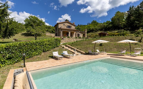 Poggio delle Lumie 6: Hus, Estate, Svømmepøl, Have, Stuehus, Sommerhus, Villa, Landscaping, Landsby, Hacienda