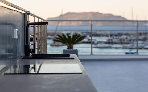 Dimora Egadina Giovanni 4+4: Kompositmateriale, Køkken, Countertop, Stål, Altan, Aluminium, Køkkenvask