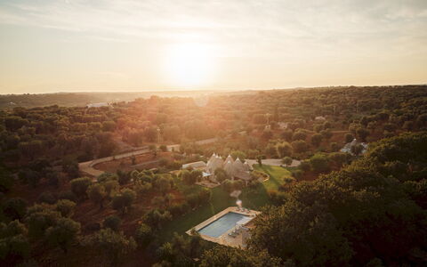 Trullo Magnifico 8: Træ, Natur, Landskab, Horisont, Økoregion, Land Lot, Sollys, Morgen, Luftfotografering, Plantation